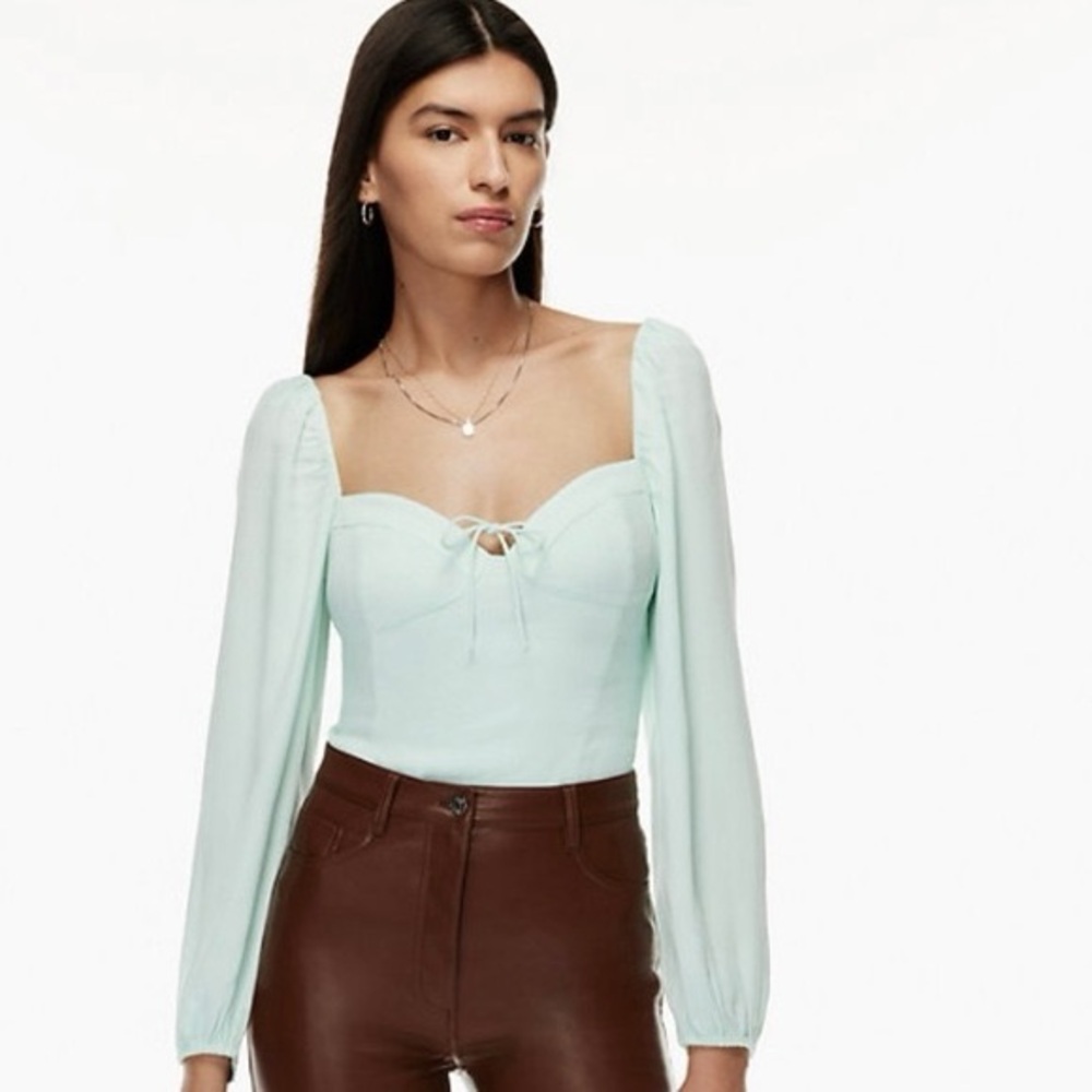Aritizia Wilfred Novela blouse in subtle mint L